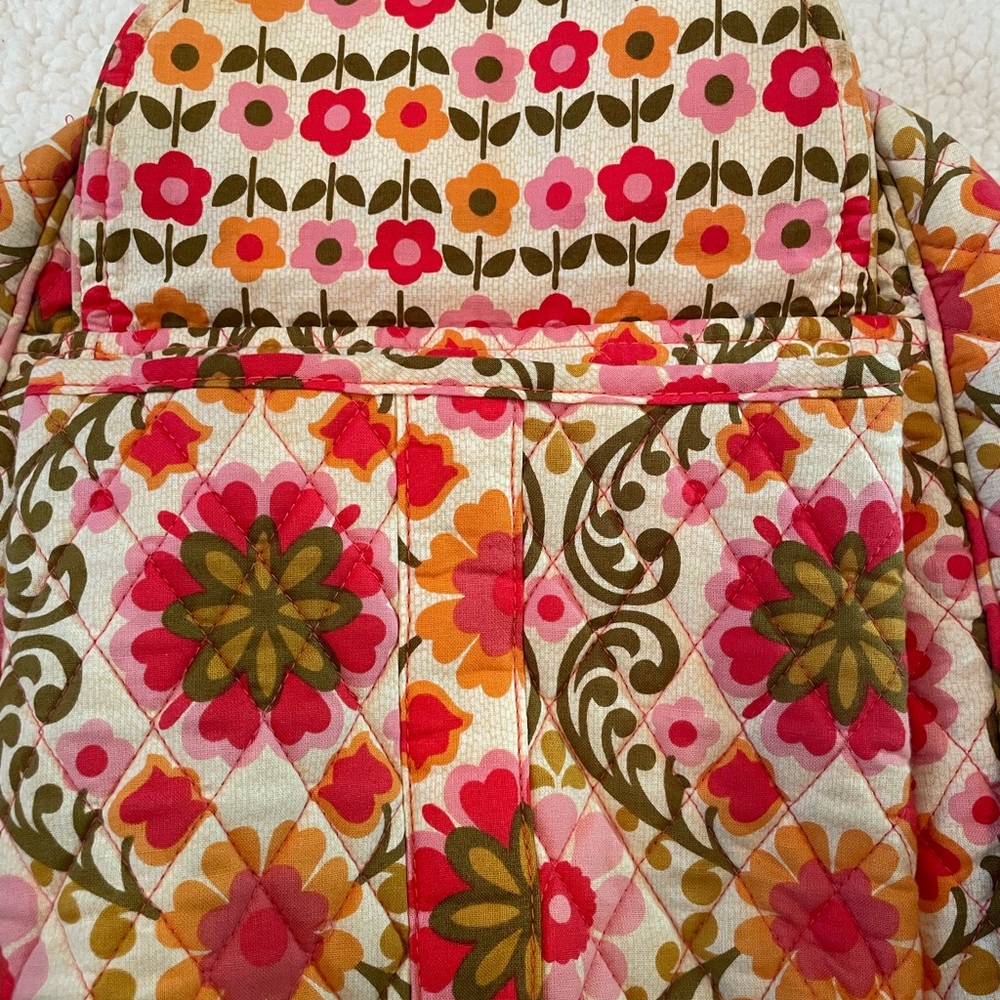 VERA BRADLEY Bundle Folkloric Quilted Campus Backpack + Crossbody | GUC - Picture 7 of 11